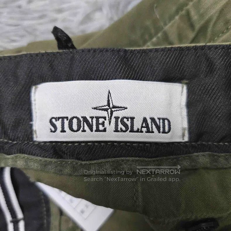 Stone Island Stone Island Washed Work Pants Trousers Military Green Size US 32 / EU 48 - 4 Thumbnail