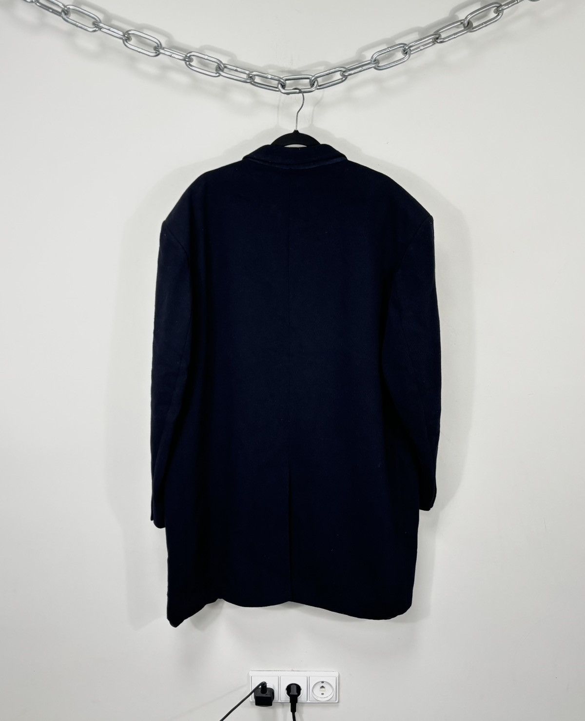 Other UK The British Tailor 350£ Men’s Navy Blue Wool Car Overcoat Size US XL / EU 56 / 4 - 3 Thumbnail