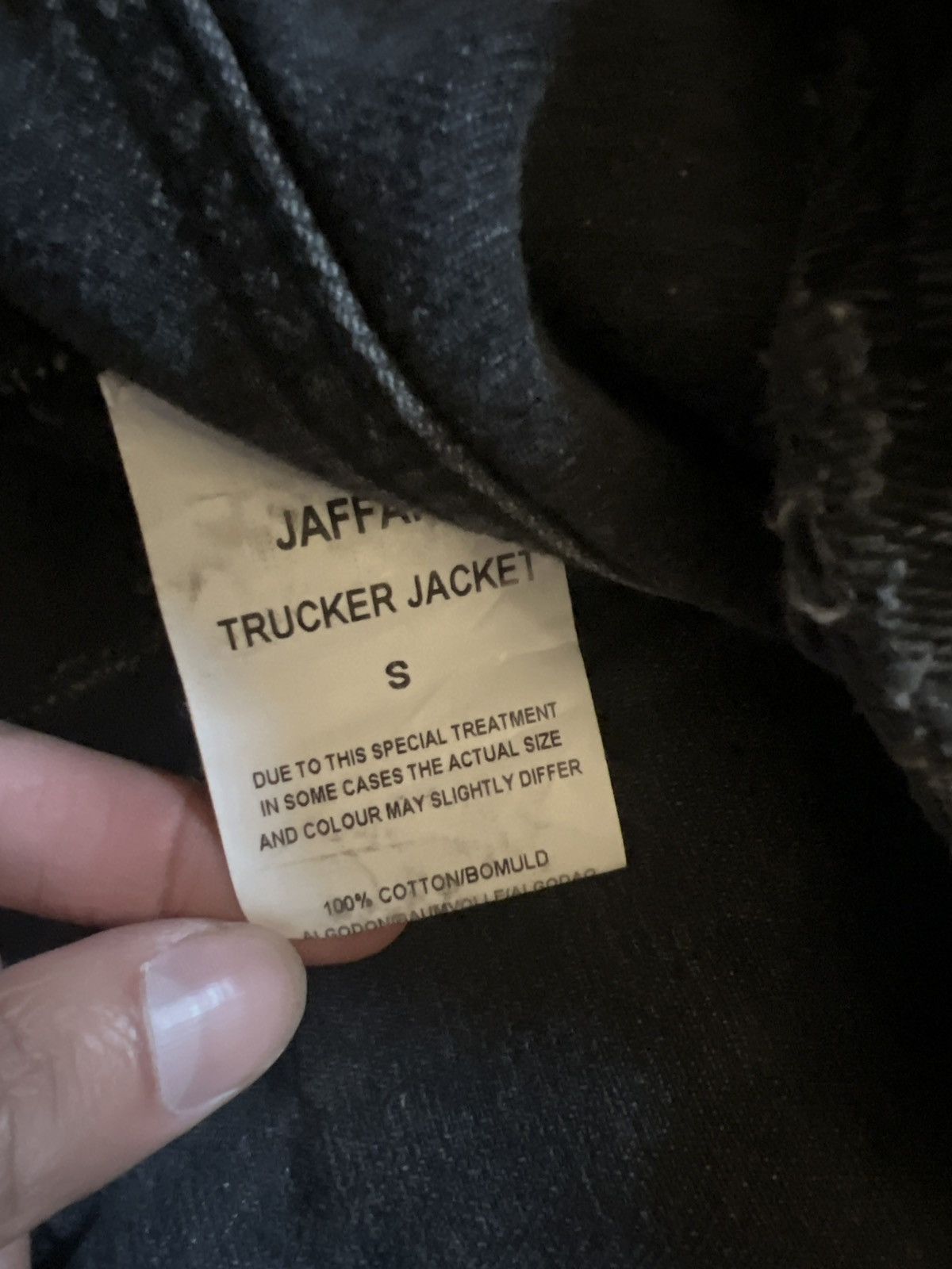 Vintage Black Denim Jacket Double zip Size US S / EU 44-46 / 1 - 6 Thumbnail