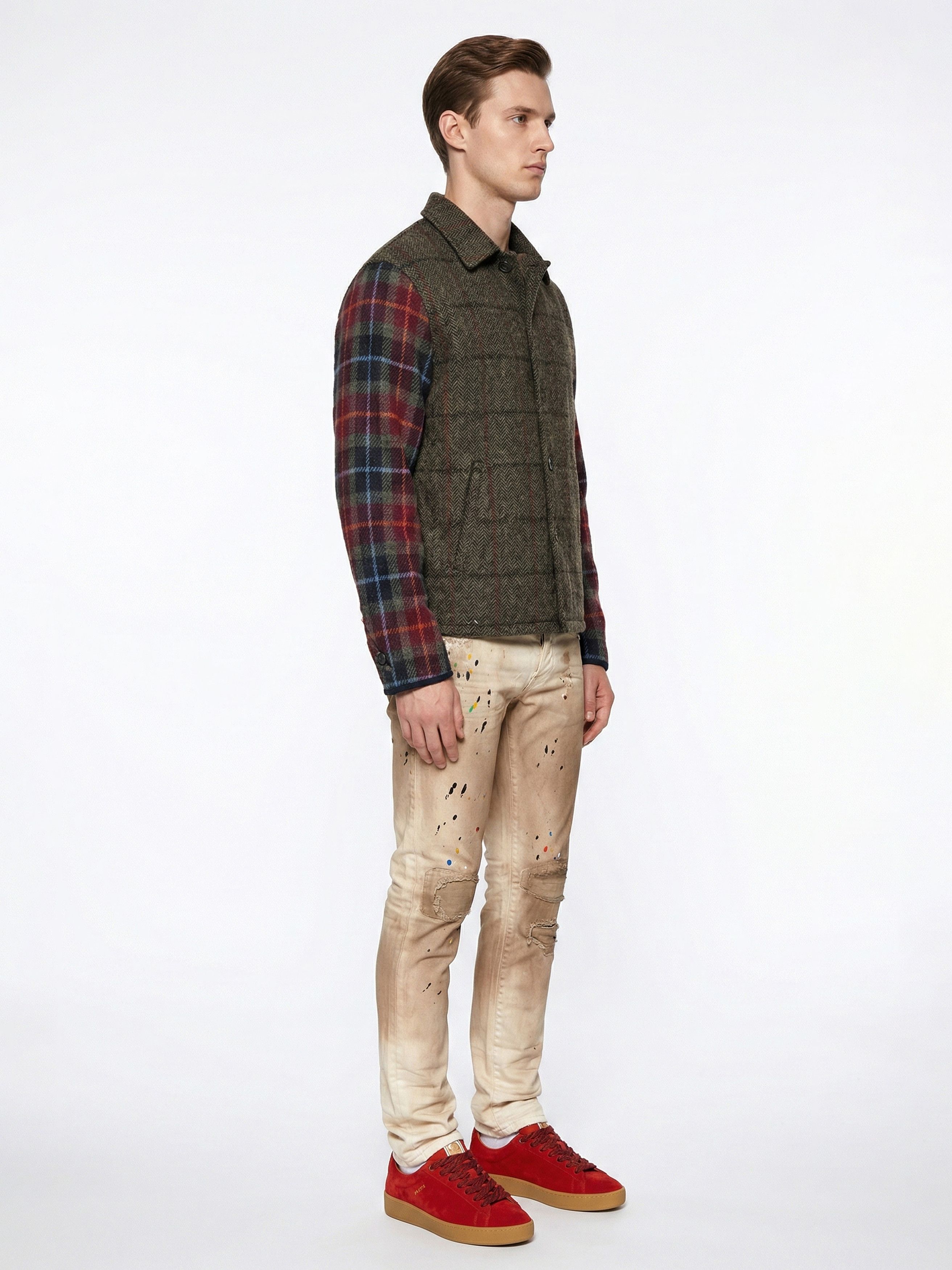 Undercover Runway FW'25 Harris Tweed Plaid Jacket Size US L / EU 52-54 / 3 - 17 Thumbnail