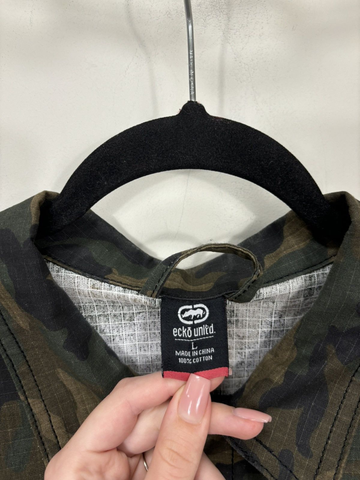 Ecko Unltd. Vintage Ecko Unltd. Y2K Embroidered Logo Hype Camo Jacket Size US L / EU 52-54 / 3 - 9 Thumbnail