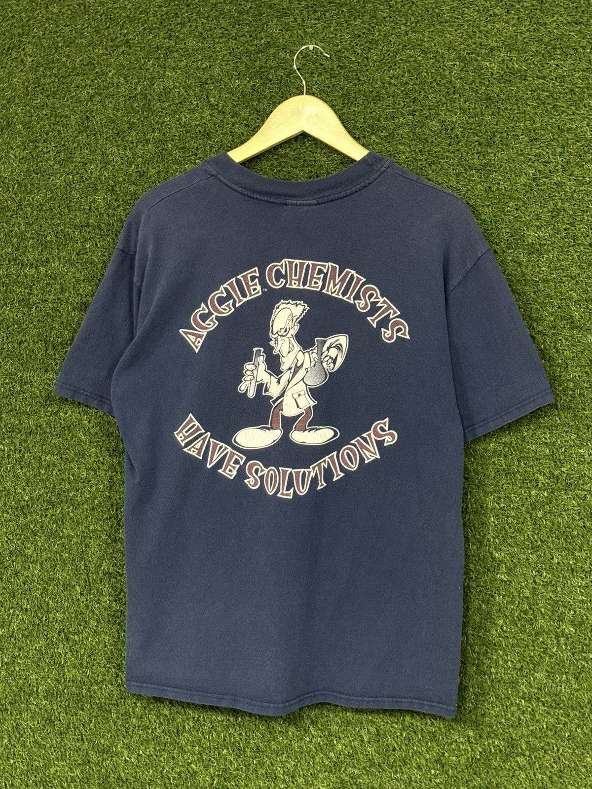 Vintage RARE A&M Aggie Scientist Chemist Chemistry Texas College Tee Size US L / EU 52-54 / 3 - 1 Thumbnail