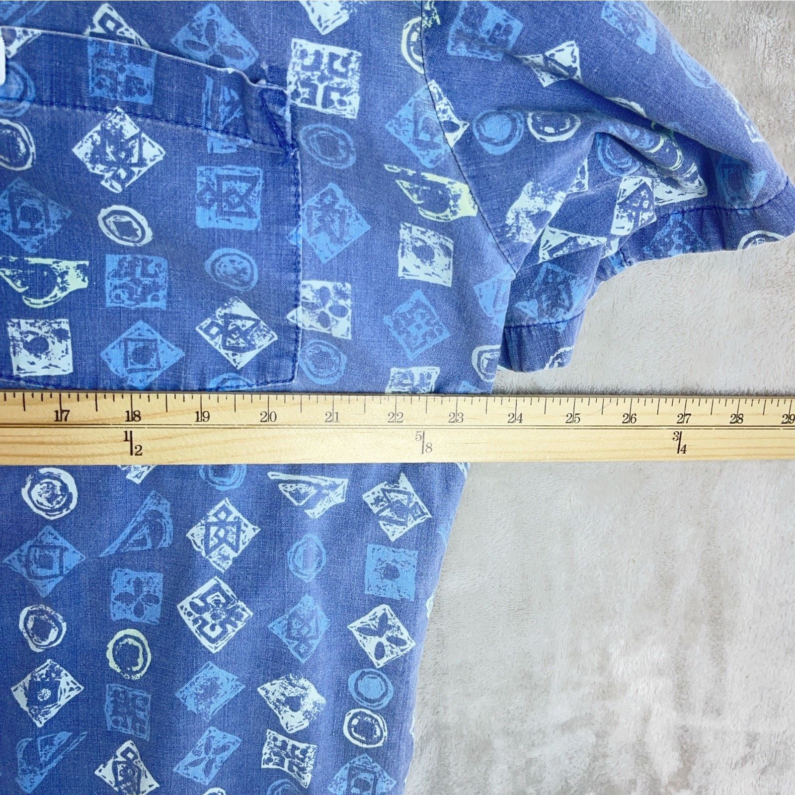 Quiksilver Quicksilver Master Plan Blue Cross Wave Shirt Men's M 90s Size US M / EU 48-50 / 2 - 10 Thumbnail