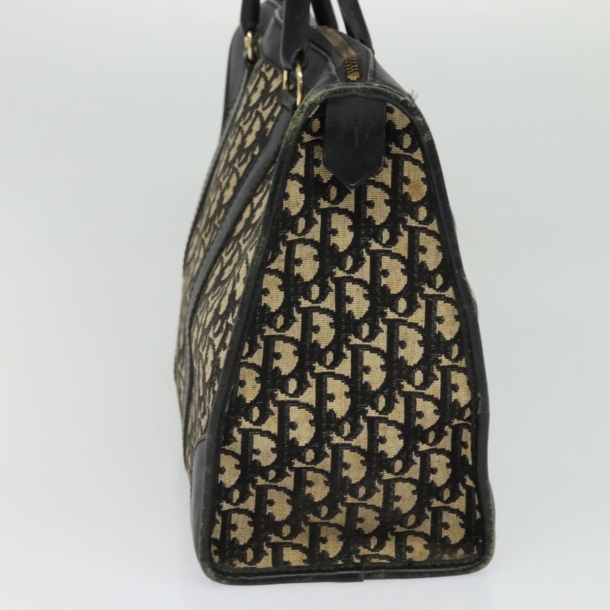 Dior DIOR Trotter Canvas Hand Bag Navy Gold Size ONE SIZE - 5 Thumbnail