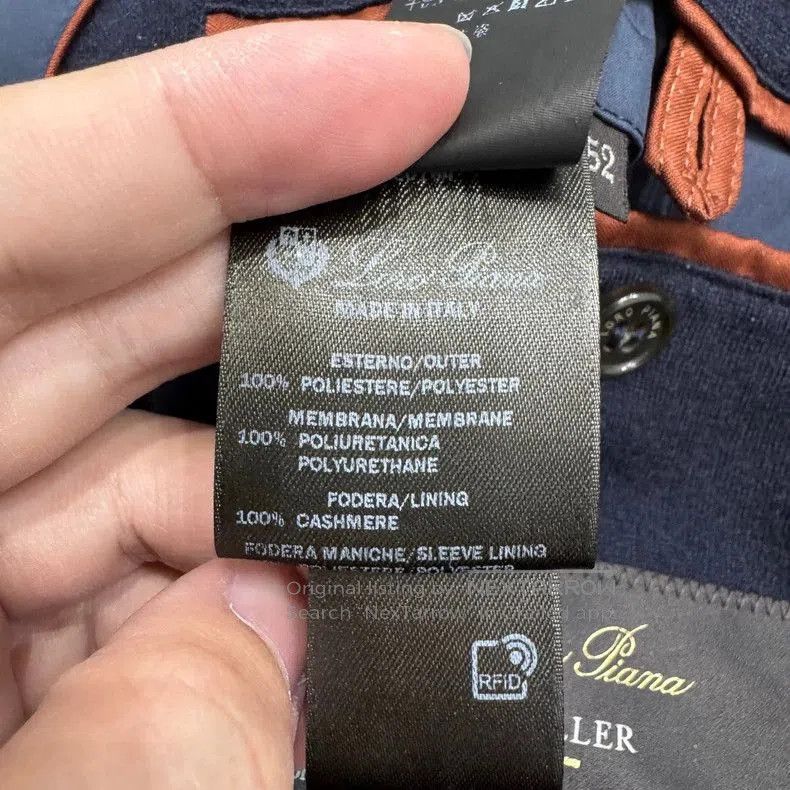 Loro Piana Loro Piana Navy Blue Hooded Jacket. Size US XL / EU 56 / 4 - 4 Thumbnail