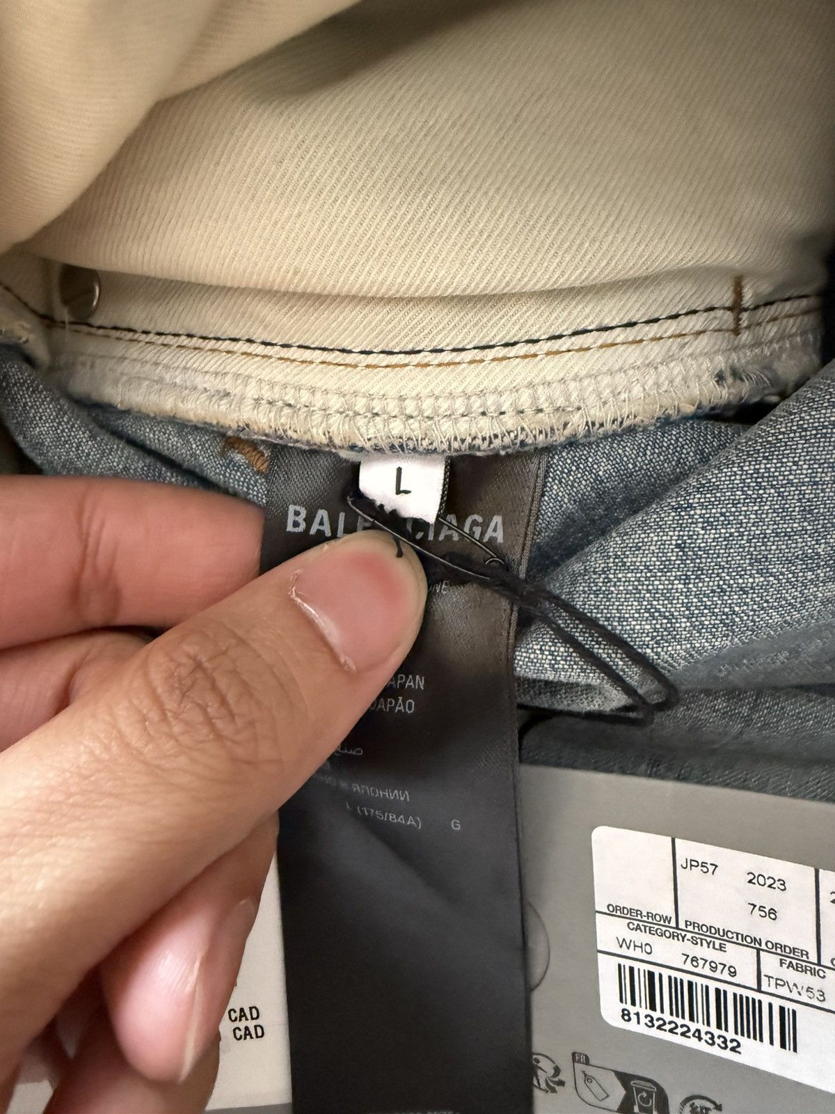 Balenciaga Balenciaga Double Front Denim Pants Size US 34 / EU 50 - 10 Thumbnail