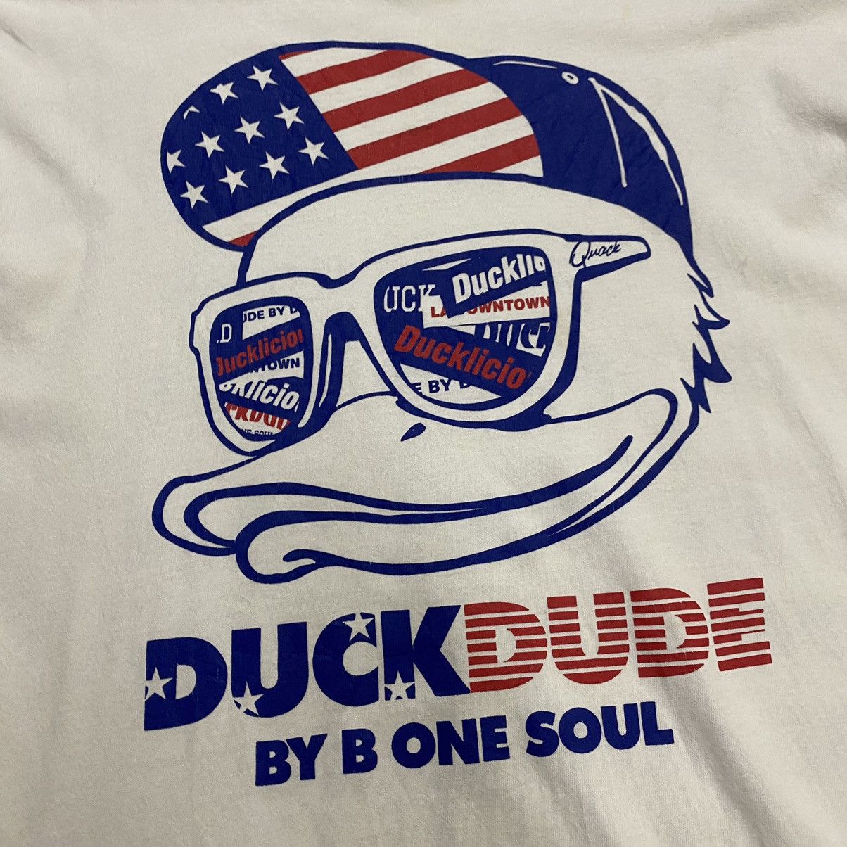 Japanese Brand × Vintage B one Soul quackers duck dude long sleeve tee Size US XL / EU 56 / 4 - 7 Thumbnail