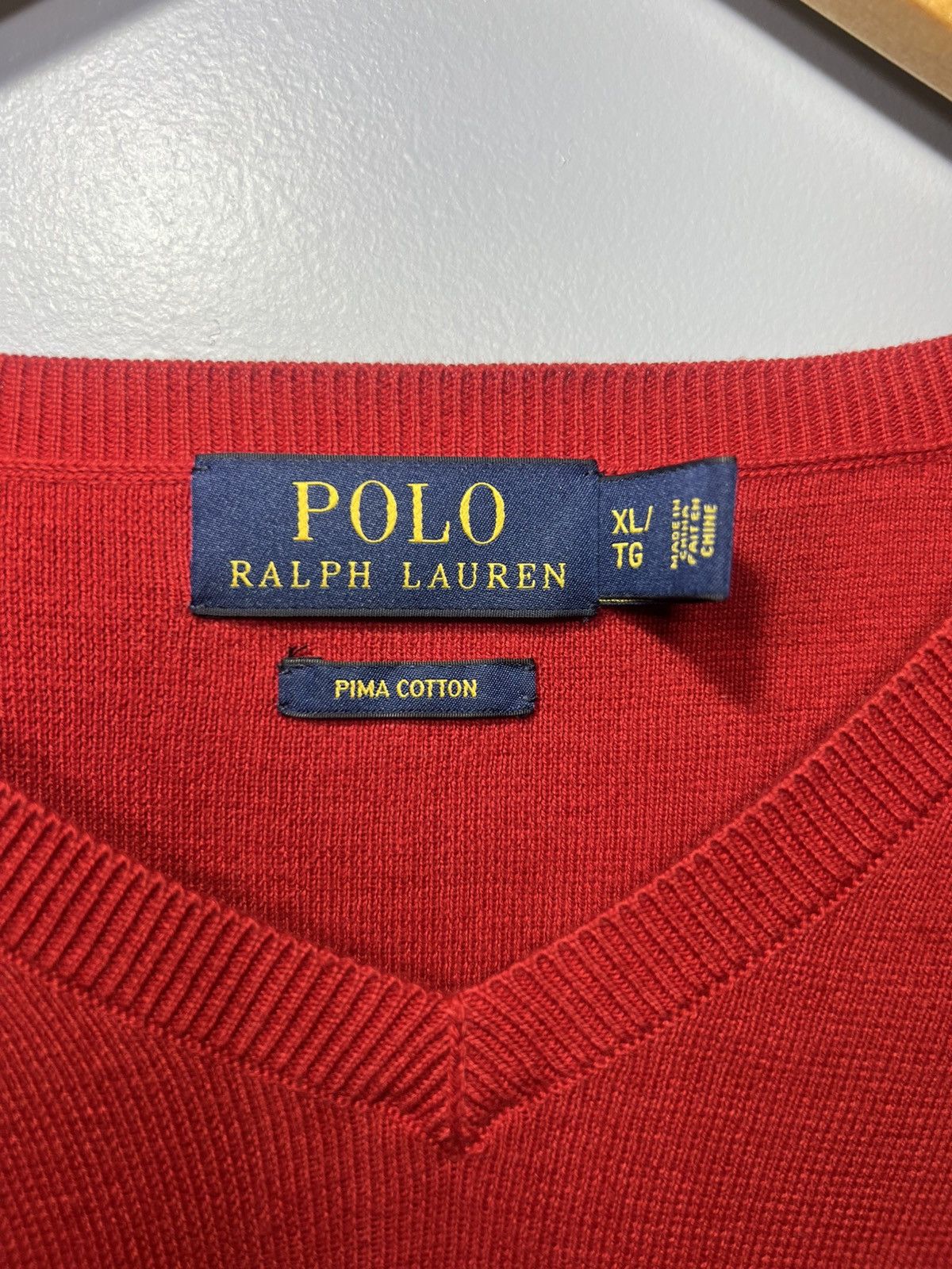 Polo Ralph Lauren Polo Ralph Lauren Pima Cotton Men's V-Neck Embroidered Logo Size US XL / EU 56 / 4 - 5 Thumbnail