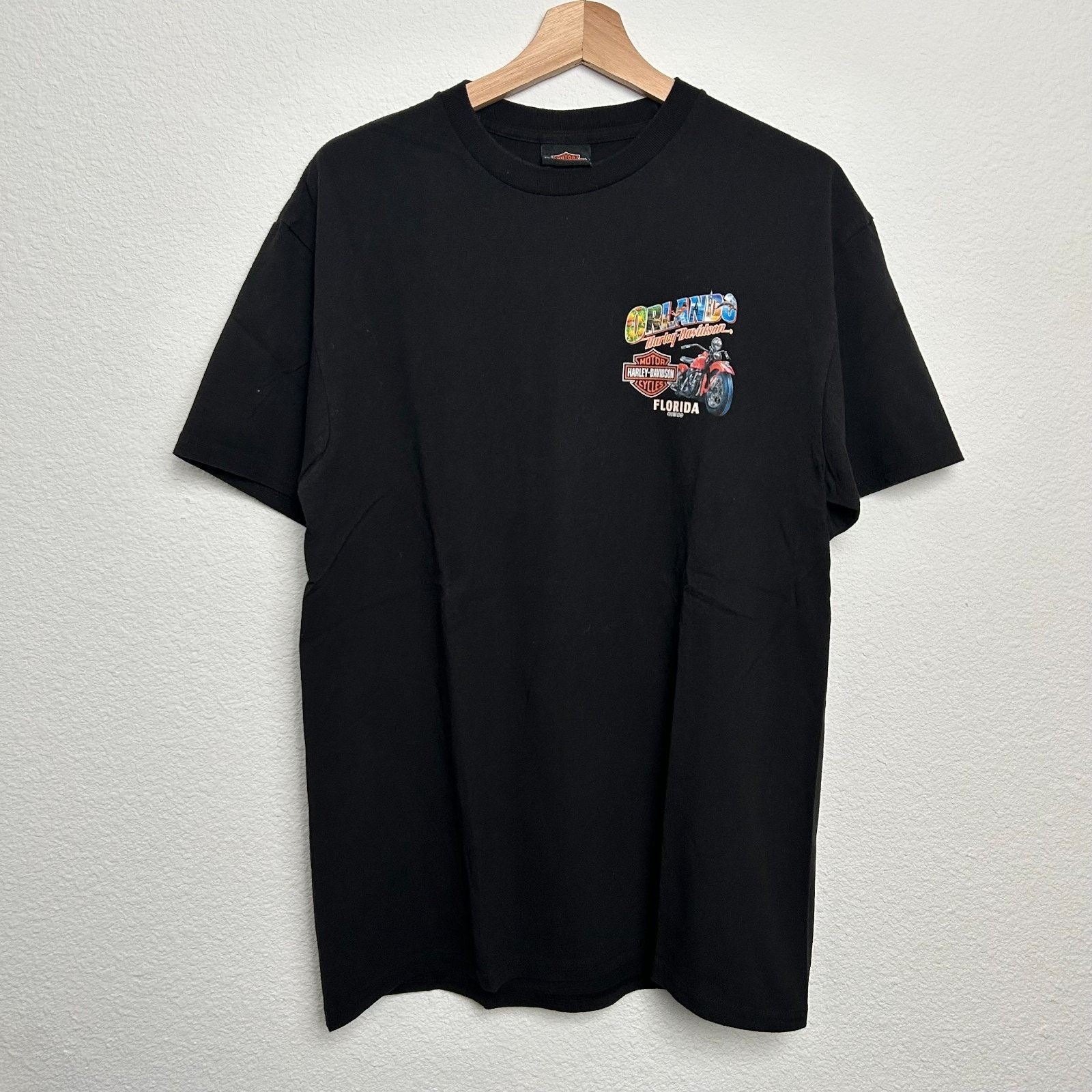 Harley Davidson Harley Davidson Tee Shirt Mens Large Black Orlando Crew Neck Size US L / EU 52-54 / 3 - 1 Thumbnail
