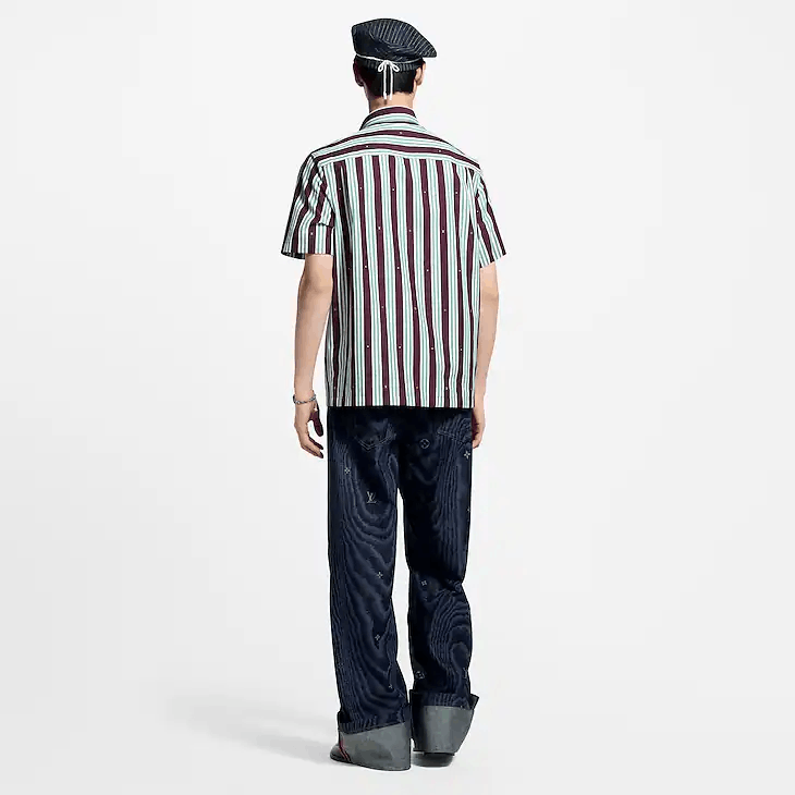 Louis Vuitton Striped Short-Sleeved Shirt Size US M / EU 48-50 / 2 - 4 Thumbnail
