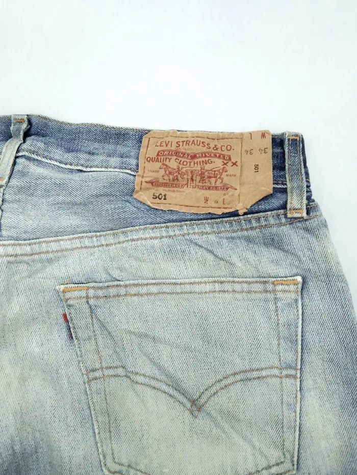 Levi's × Vintage Vintage Levis 501 Straight Leg Jeans 32x33 Size US 32 / EU 48 - 3 Thumbnail