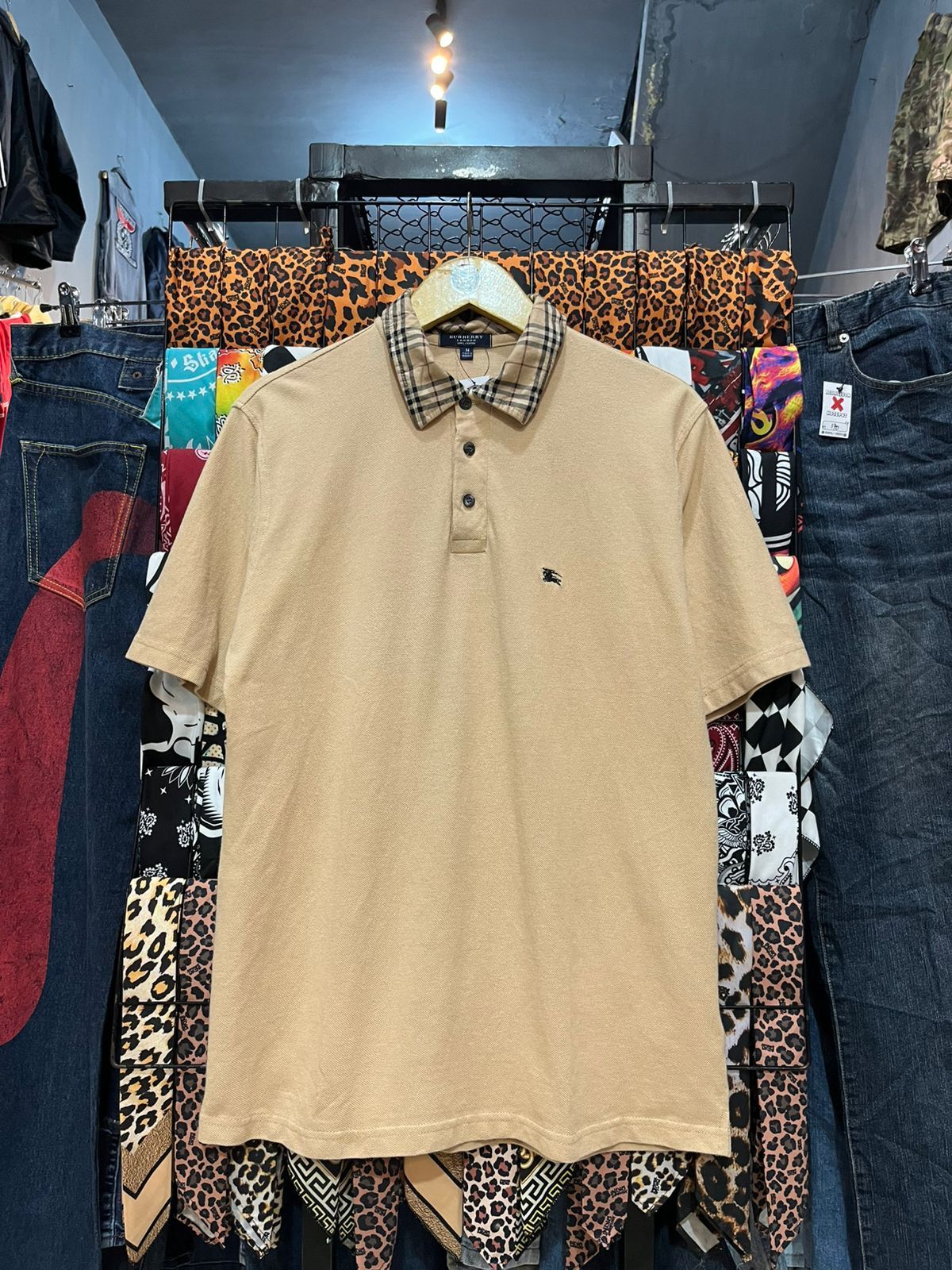 Burberry Burberry London Polo T-Shirt Beige Nova Check Size US M / EU 48-50 / 2 - 1 Thumbnail