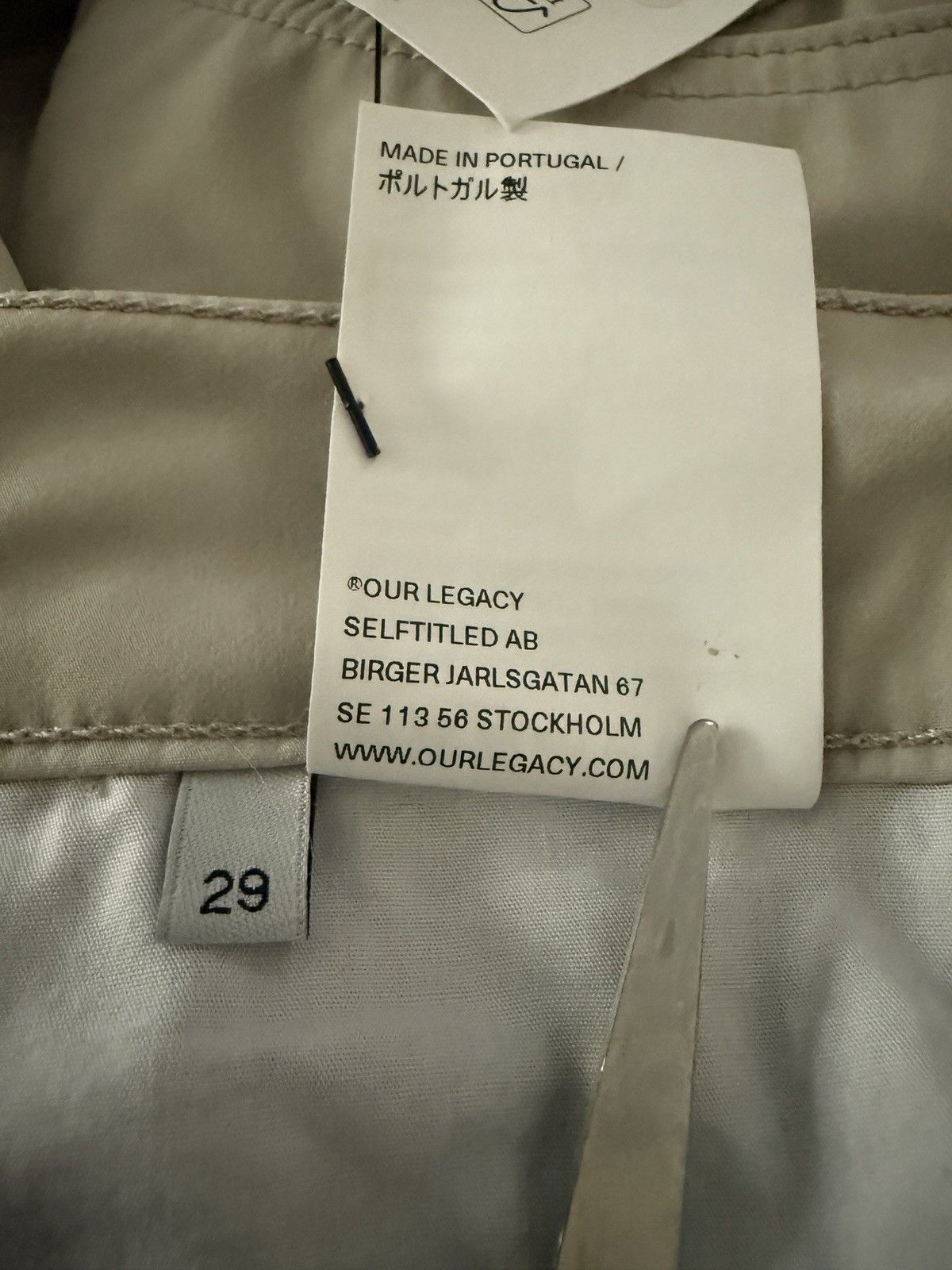 Our Legacy Formal Cut Dusty White Muted Scuba Pants Size US 29 - 5 Thumbnail