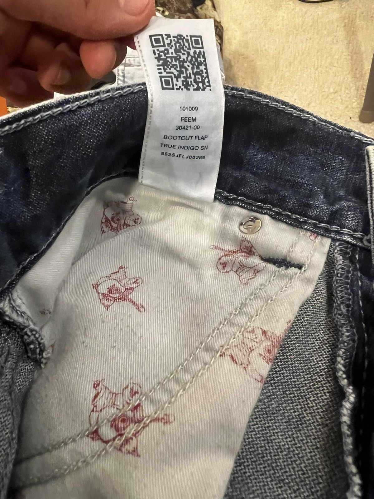 True Religion × Vintage Y2K Tue Religion Bootcut Jeans Size US 34 / EU 50 - 8 Thumbnail