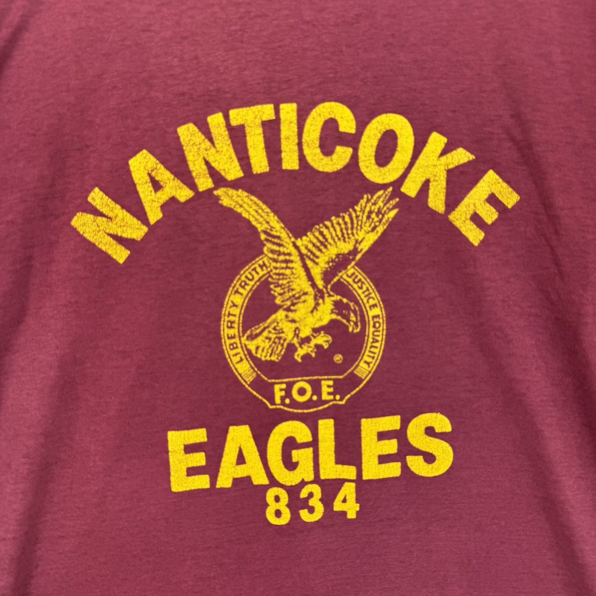 Vintage Vintage 1980s FOE Eagles 834 Nanticoke Fraternal Order USA Size US L / EU 52-54 / 3 - 2 Thumbnail
