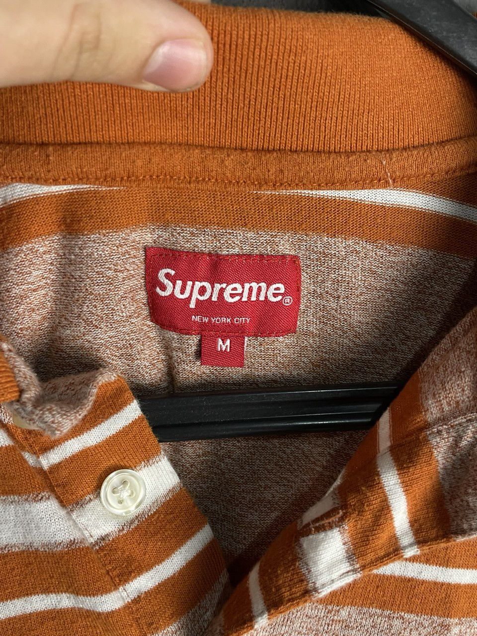 Supreme Supreme Striped Polo Shirt Size US M / EU 48-50 / 2 - 6 Thumbnail