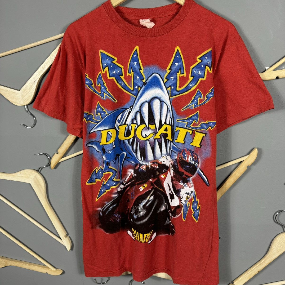 Ducati Vintage Ducati Shark Foggy Sportbike T-shirt Size US L / EU 52-54 / 3 - 5 Thumbnail