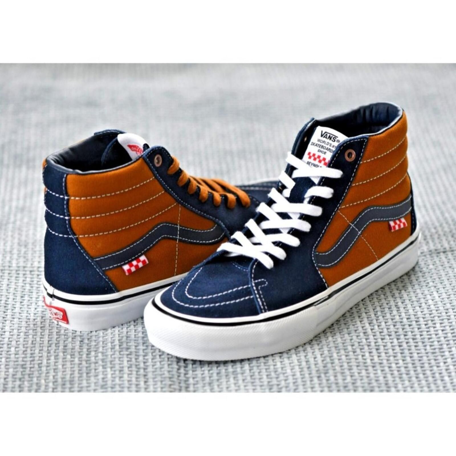 Vans Vans Dane Reynolds x Skate Sk8 | Paul Van Doren | Navy/Tan Size US 8 / EU 41 - 3 Thumbnail