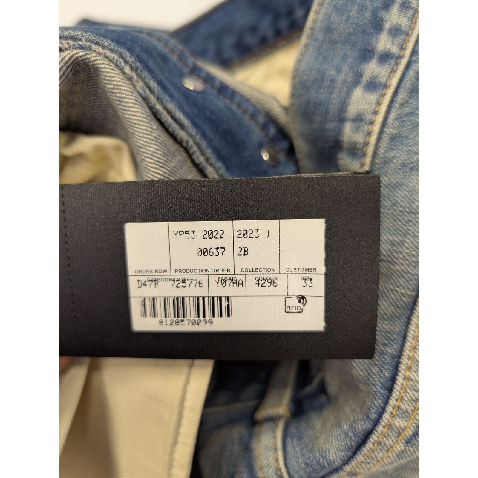 Saint Laurent Paris o1rshd1 Mick Jeans in Authentic Vintage Blue Size US 33 - 21 Thumbnail