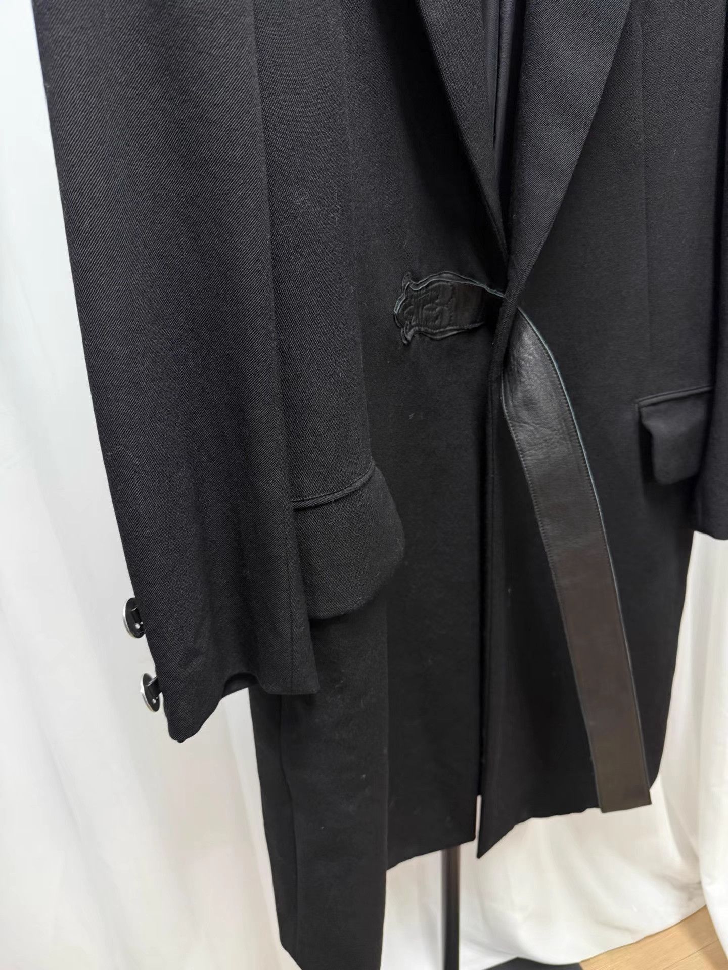 Yohji Yamamoto Yohji Yamamoto Y's 05AW Leather Wool Coat K20 Size US XL / EU 56 / 4 - 5 Thumbnail