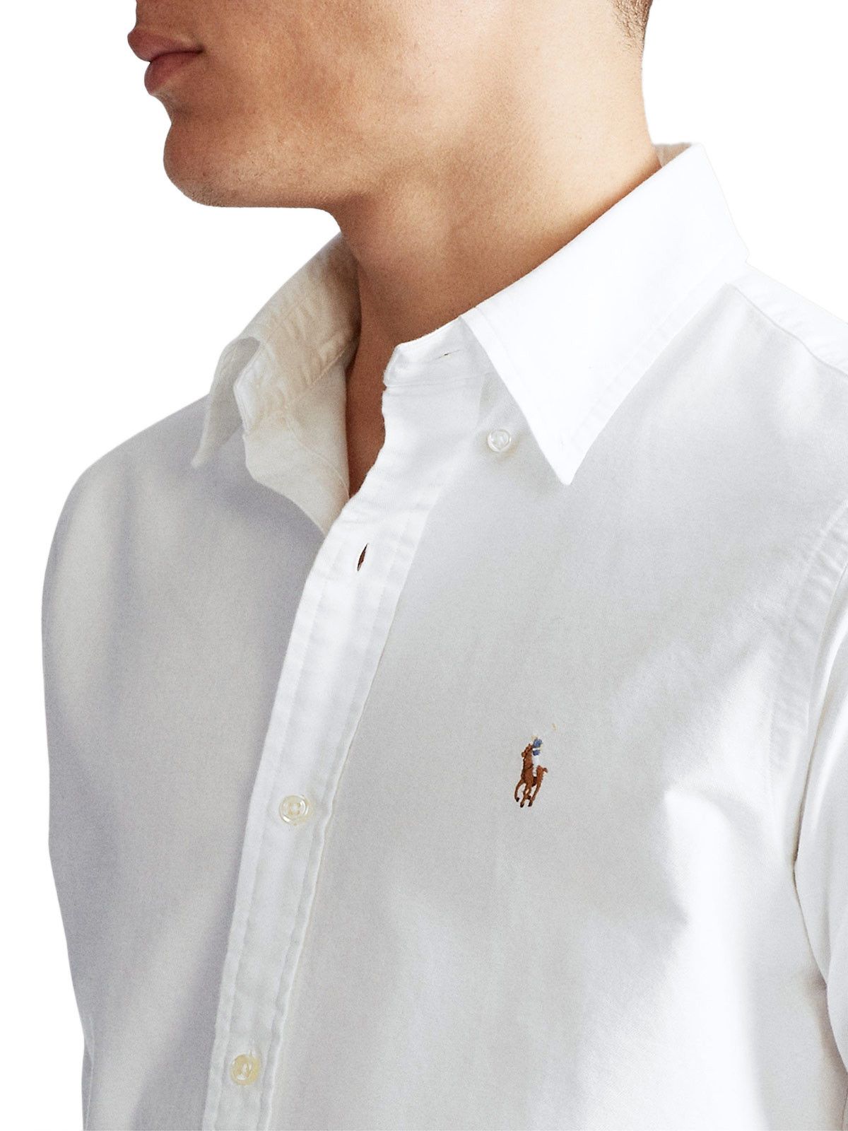 Polo Ralph Lauren o1s22i1n0125 Custom Fit Shirt in White Size US L / EU 52-54 / 3 - 3 Thumbnail