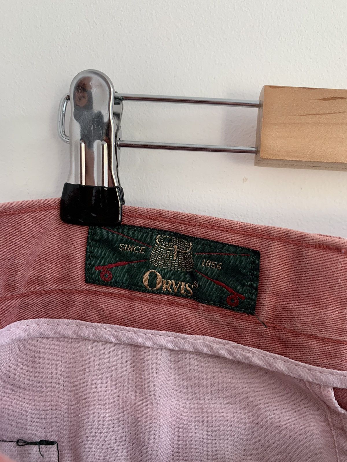 Japanese Brand Vintage Orvis Fashed Red Talon Zipper Chino Shorts Size US 34 / EU 50 - 4 Thumbnail