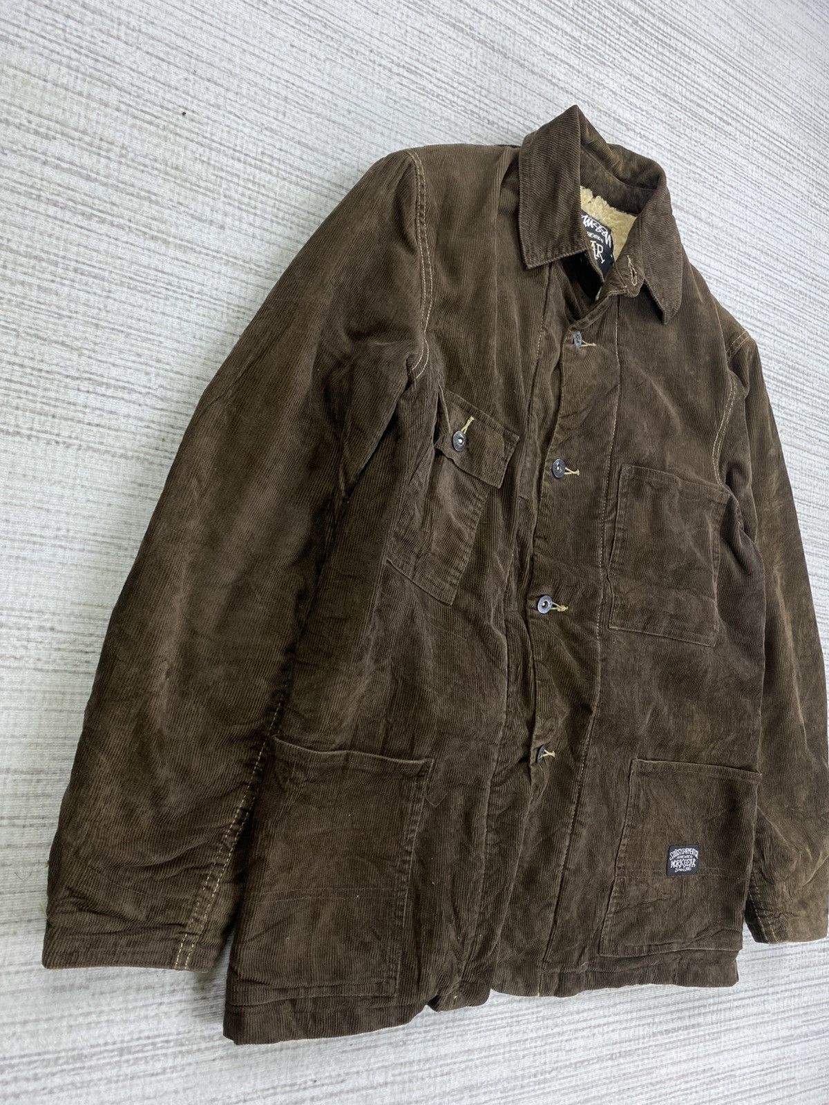 Stussy 90s Stussy Garment Multipocket Corduroy Chore Jacket Size US M / EU 48-50 / 2 - 3 Thumbnail