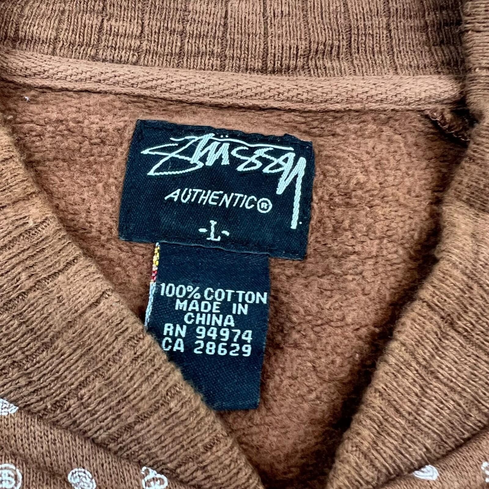 Stussy Stussy 00's Brown Varsity Bomber Jacket Size US L / EU 52-54 / 3 - 4 Thumbnail