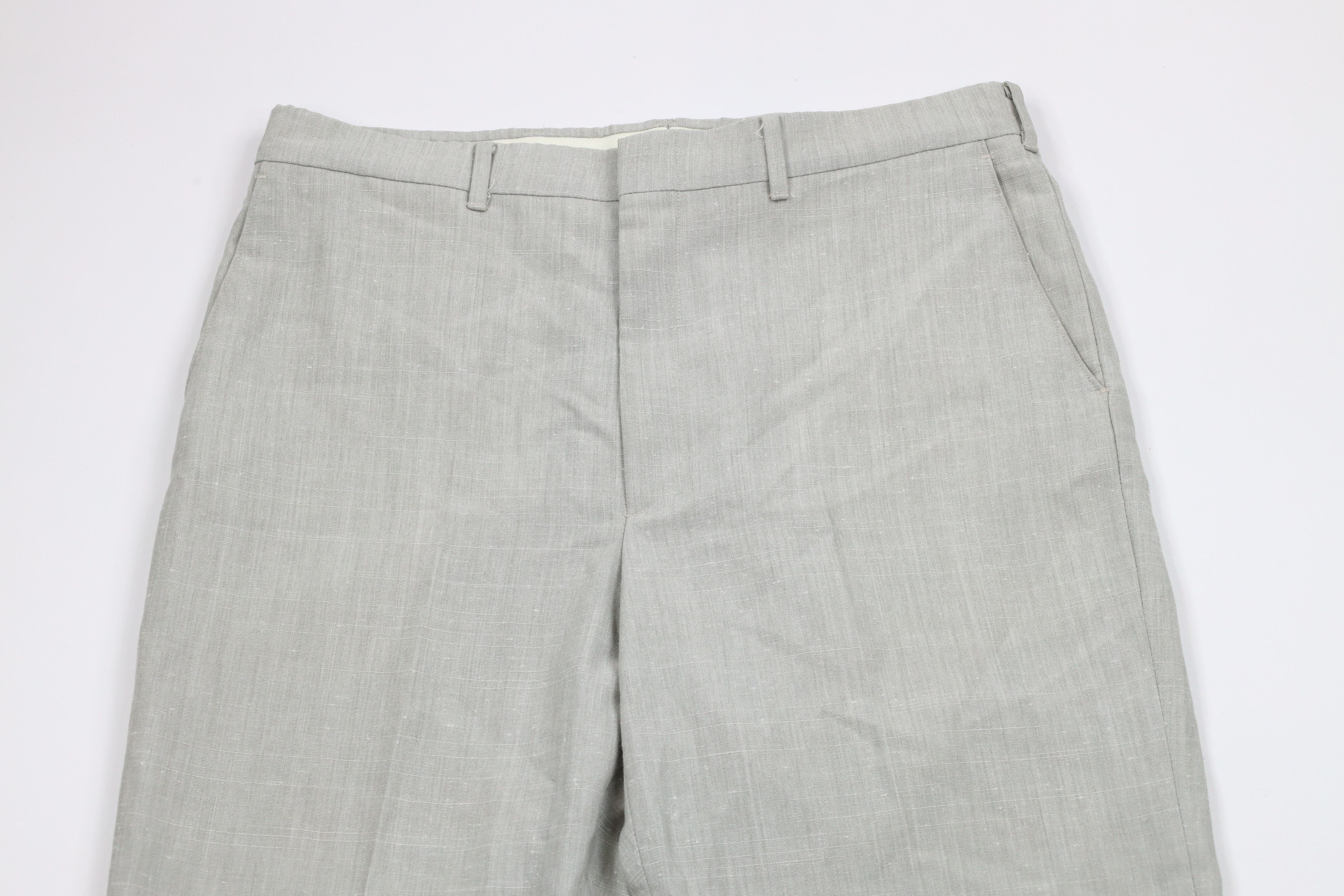 Vintage Vintage 70s Rockabilly Fleck Wide Leg Chinos Trousers Pants Size US 34 / EU 50 - 2 Thumbnail