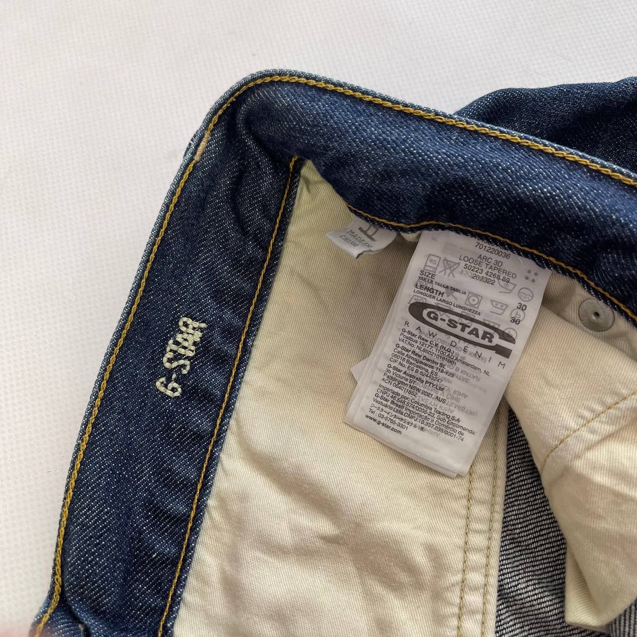 G-Star G Star Raw 30/30 ARC 3D Loose Tapered Denim Pant Jeans Size US 30 / EU 46 - 6 Thumbnail