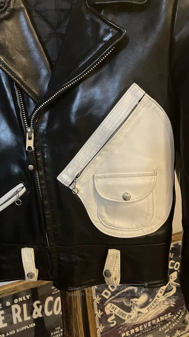 Schott Schott Horseskin D bag cable-stayed motorcycle jacket Size US XXS / EU 40 - 3 Thumbnail