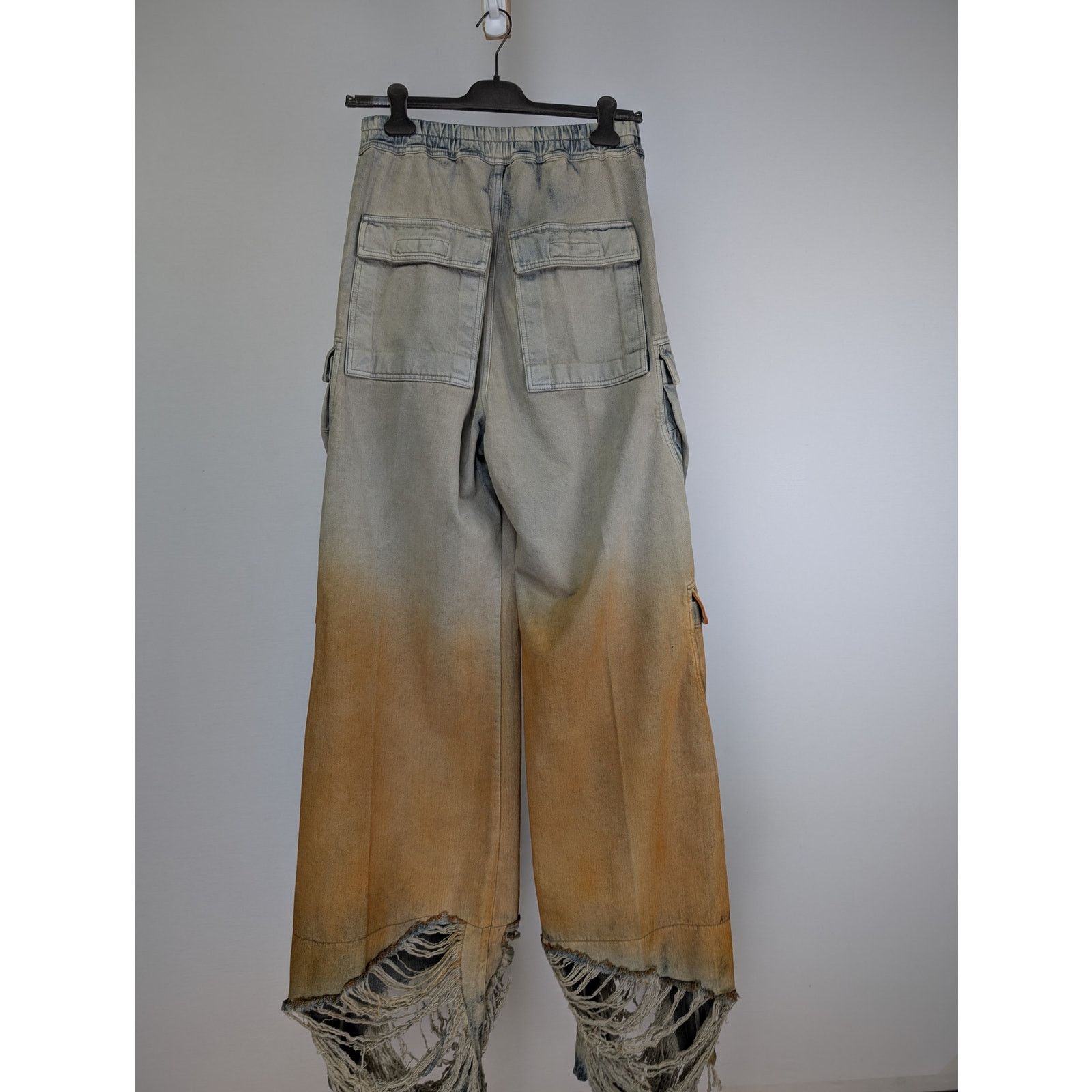 Rick Owens Drkshdw o1rshd1 Double Cargo Jumbo Belas Trouser Sky/Orange Degrade Size US 32 / EU 48 - 12 Thumbnail