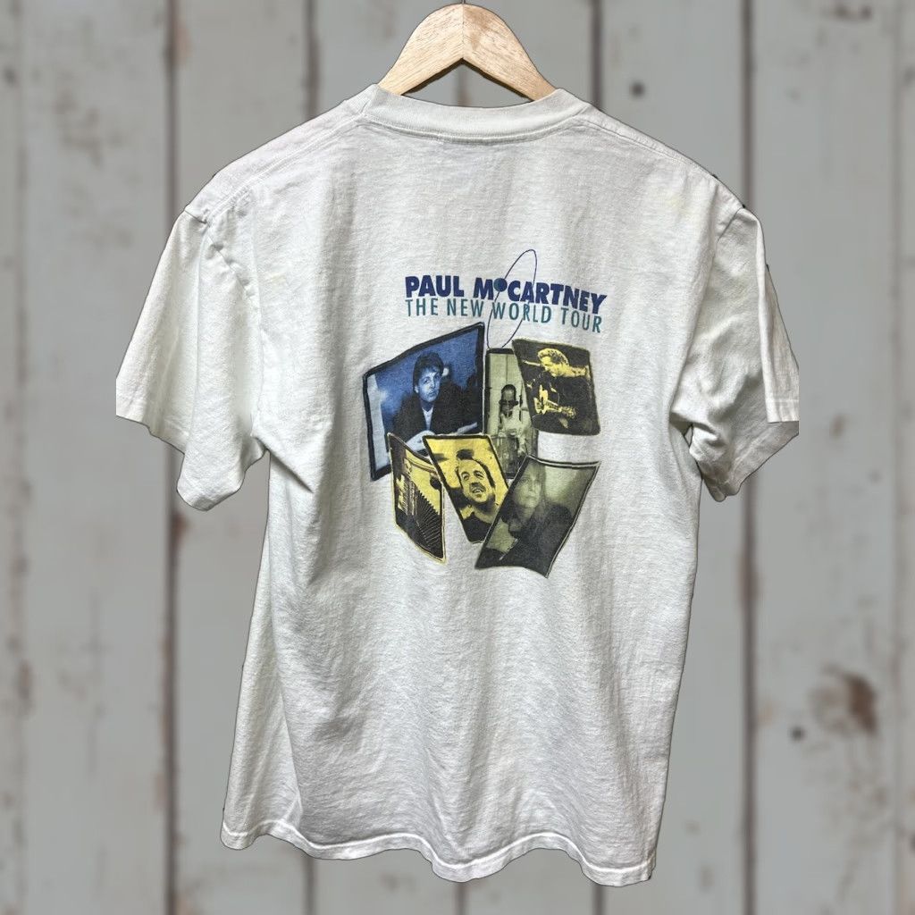 Vintage VINTAGE Paul McCartney Shirt L White The New World Tour 1993 Concert Tee As Is Size US L / EU 52-54 / 3 - 1 Thumbnail