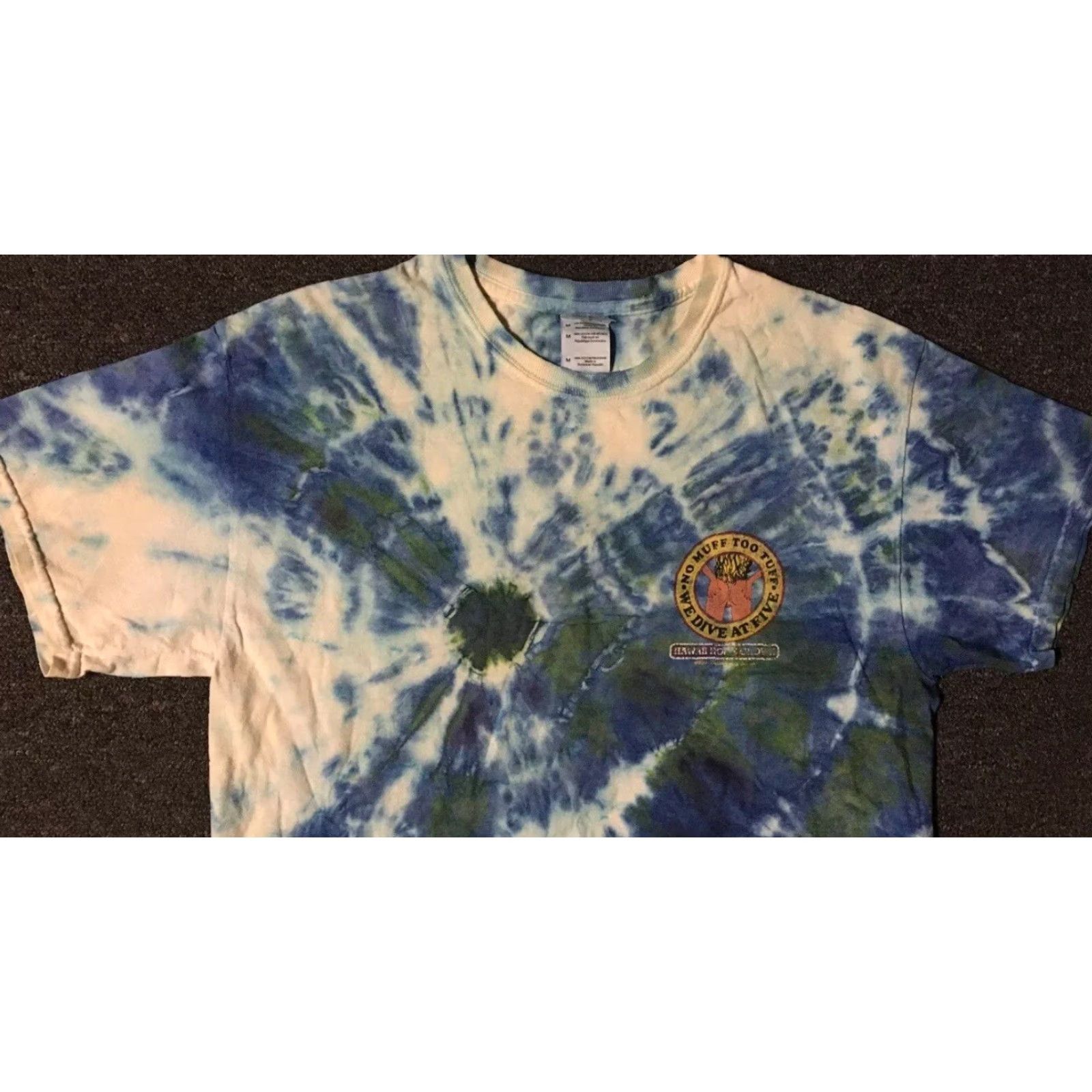 Vintage VINTAGE Hawaii Muff Diver Faded Shirt M Funny Crude Joke Scuba Beach Sex Grunge 90s Shirt Mens M Blue Hawaii Scuba Diving Humor Joke 90s Grunge Size US M / EU 48-50 / 2 - 7 Thumbnail