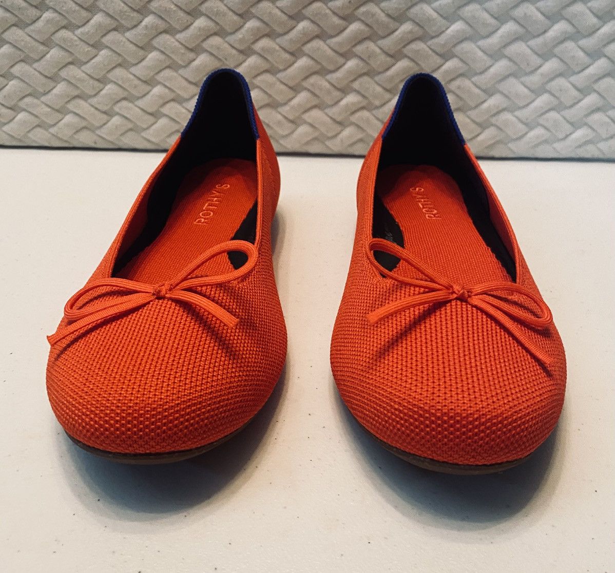 Rothy's Rothy’s The Ballet Bow Flat Glamour Red In Love Insole 9 NEW Size US 9 / IT 39 - 1 Thumbnail