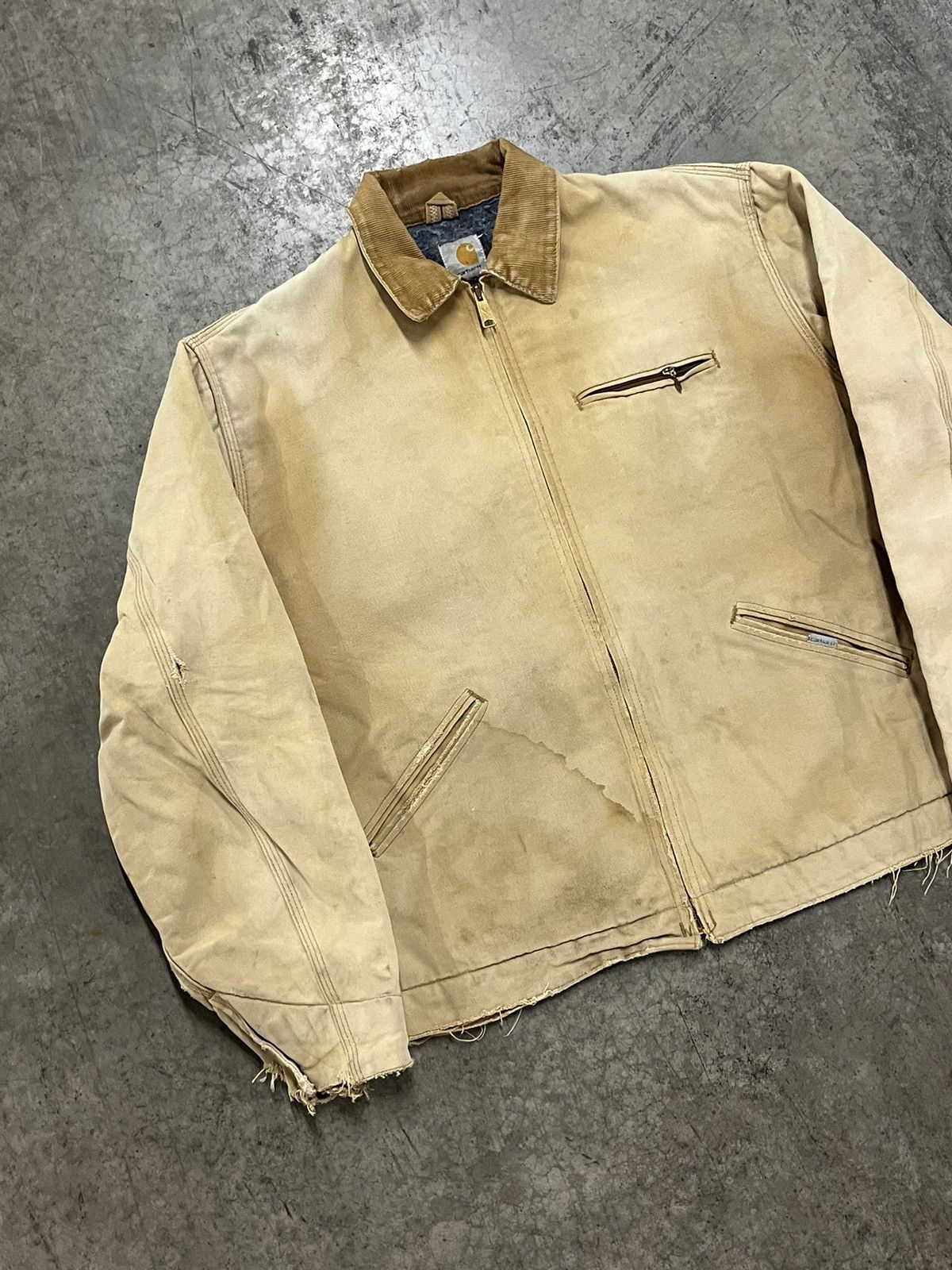 Carhartt × Vintage Carhartt Detroit blanket lined jacket perfectly thrashed Size US XL / EU 56 / 4 - 4 Thumbnail