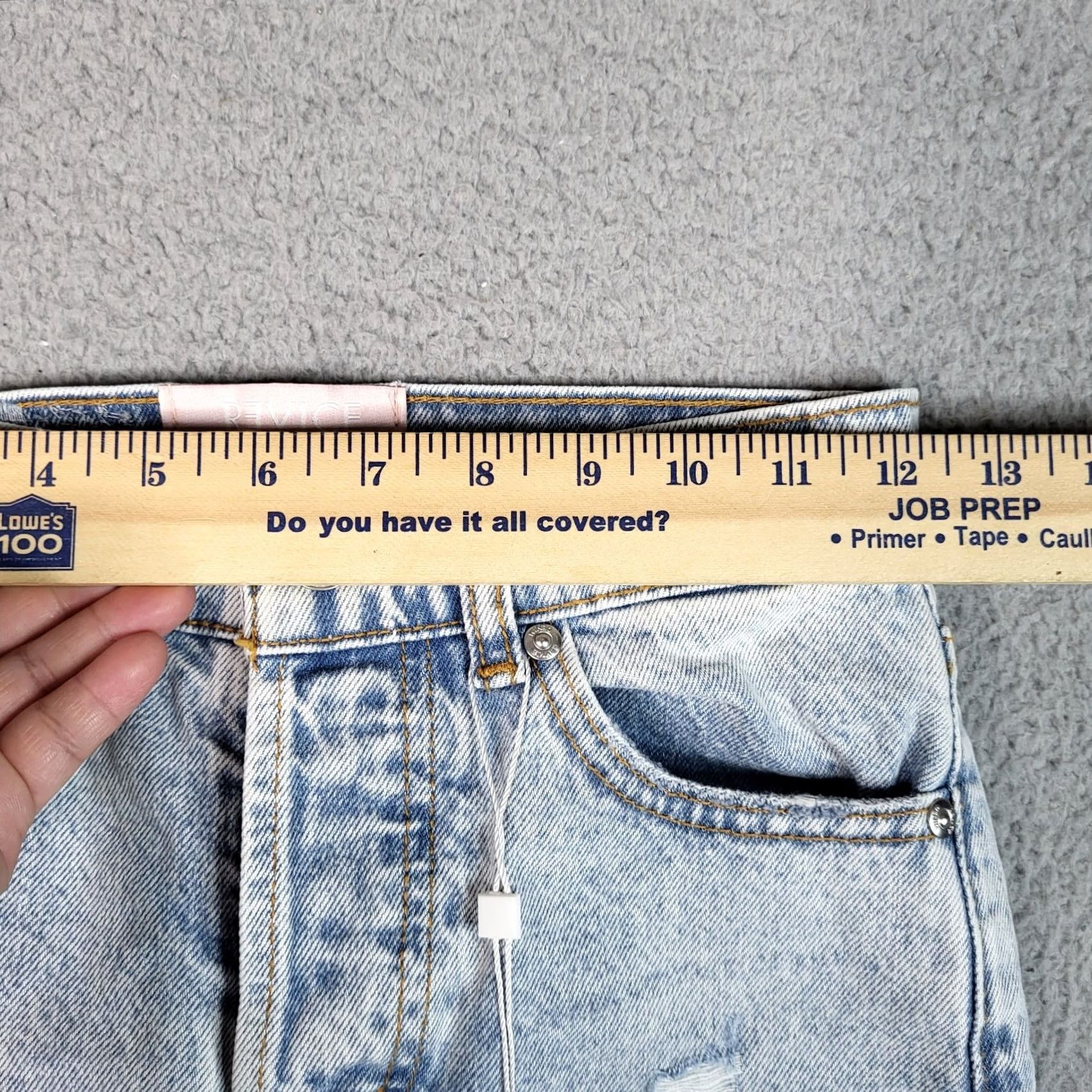 Vintage REVICE DENIM Women's blue 90's Cutoffs Shorts Size 23 NEW Size 40" / US 18 - 7 Thumbnail