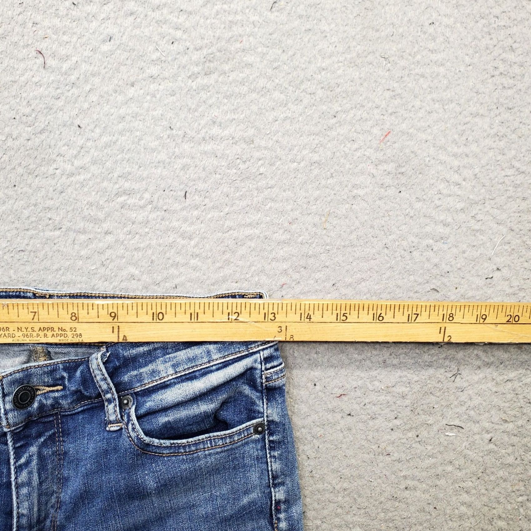 Lucky Brand Lucky Brand Skinny Jeans Womens 26 Denim ORTA Premium Stretch Faded Whiskered Womens Size 26 Blue Jeans 5-Pocket Regular Fit Mens Women Boys Girls Size 26" / US 2 / IT 38 - 6 Thumbnail