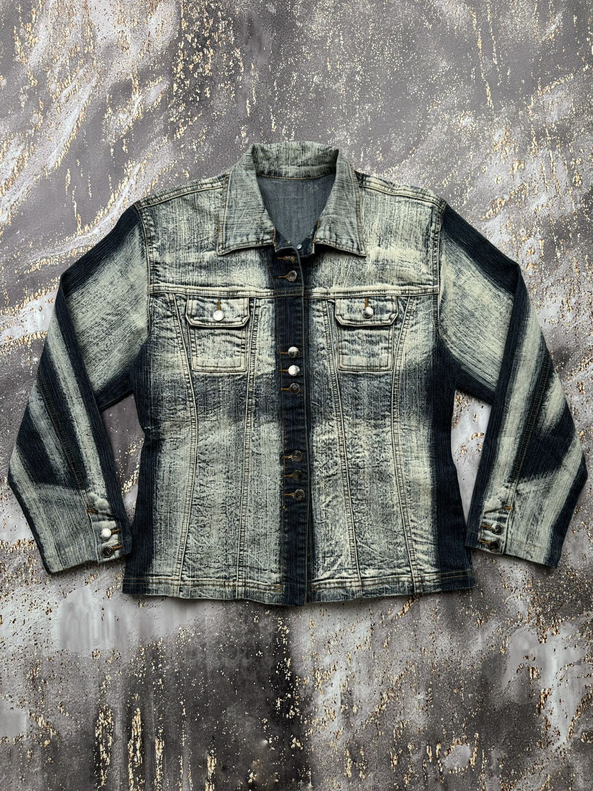 Japanese Brand Vintage Waxed Japanese Denim Jacket Size M / US 6-8 / IT 42-44 - 2 Thumbnail