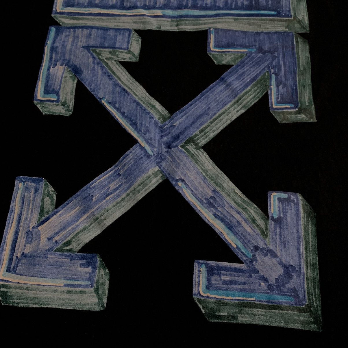 Off-White Off White Small Tee Marker Arrows Black T-Shirt Virgil Abloh Size US S / EU 44-46 / 1 - 3 Thumbnail