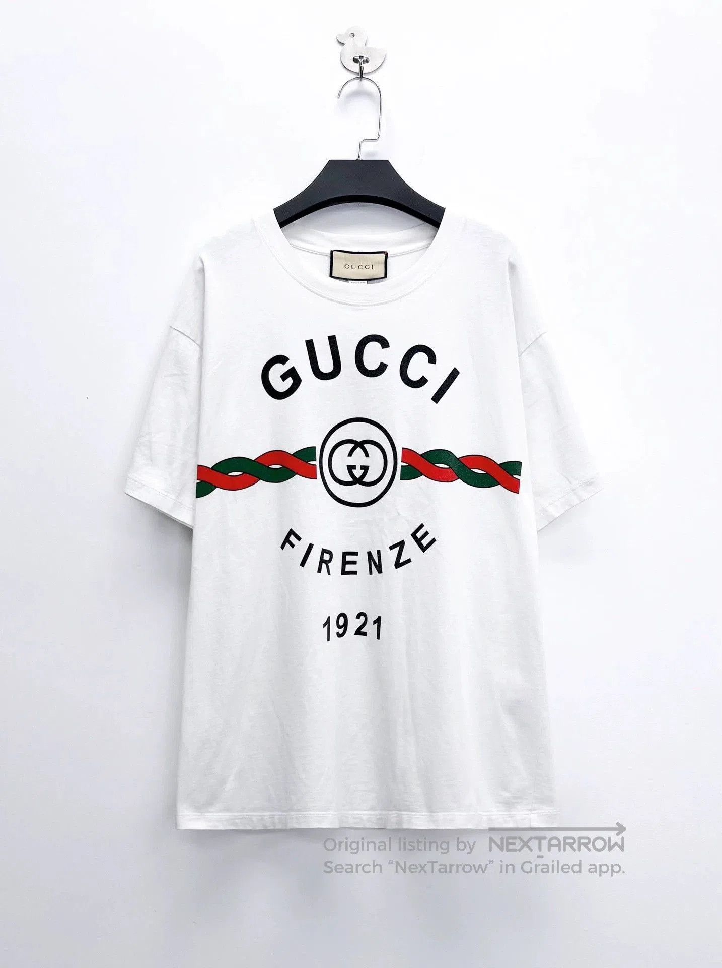 Gucci gucci white short sleeve logo t. Size US S / EU 44-46 / 1 - 1 Thumbnail