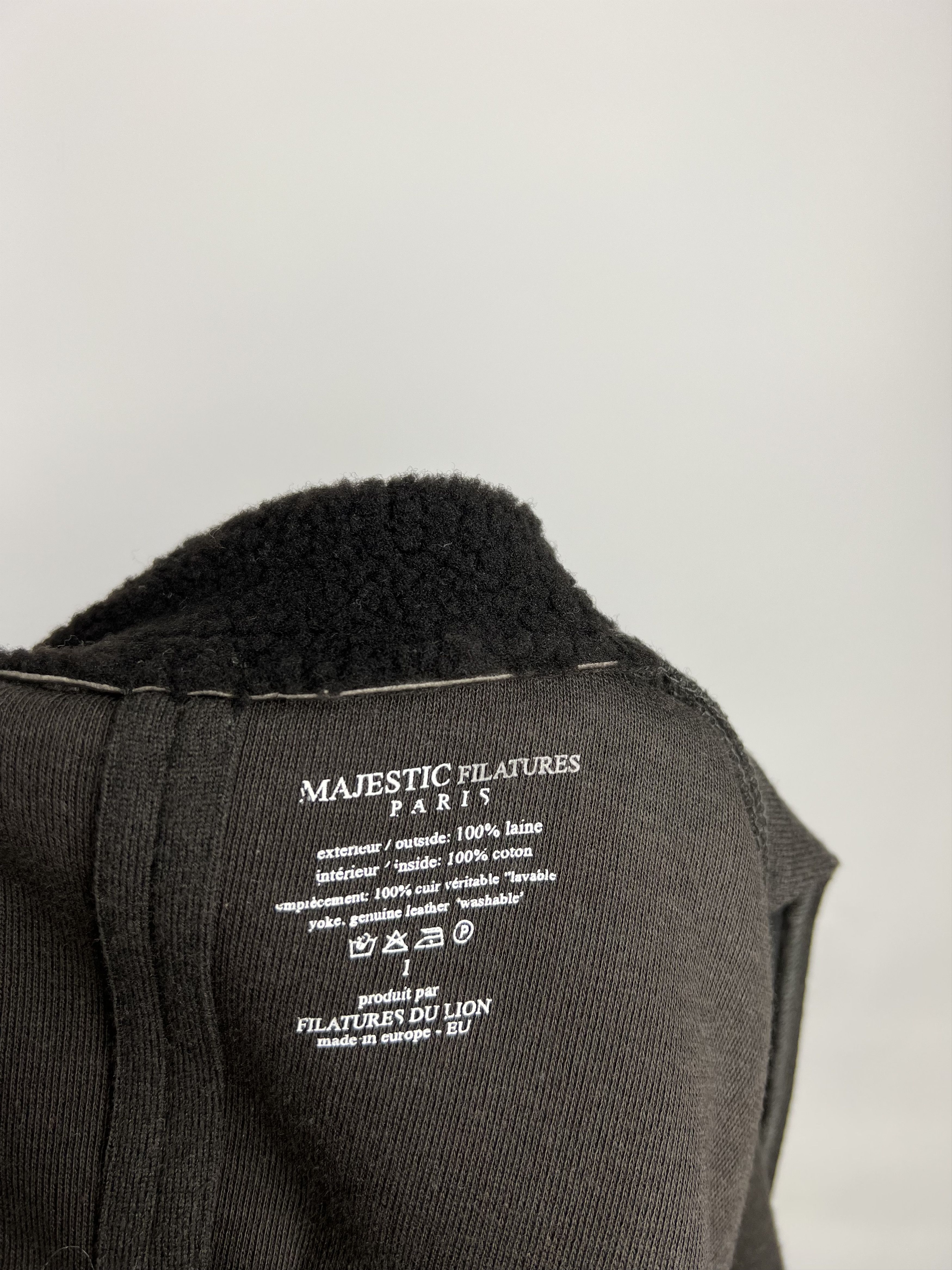MAJESTIC FILATURES Majestic Filatures Wool Leather Blazer Jacket Size 1(XS/S) Size S / US 4 / IT 40 - 9 Thumbnail