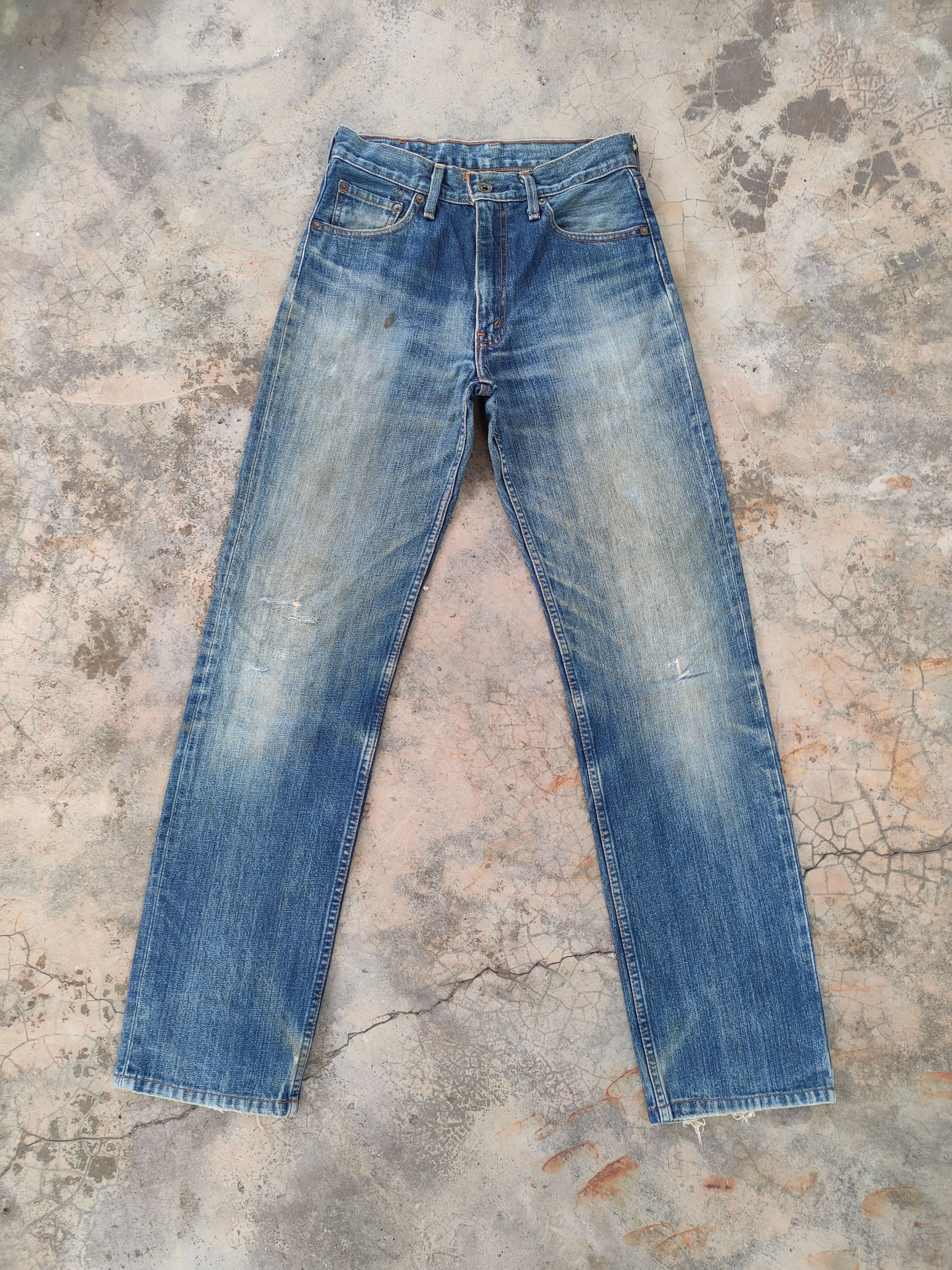 W28 VINTAGE LEVI'S 502 FADED JEANS DENIM PANTS