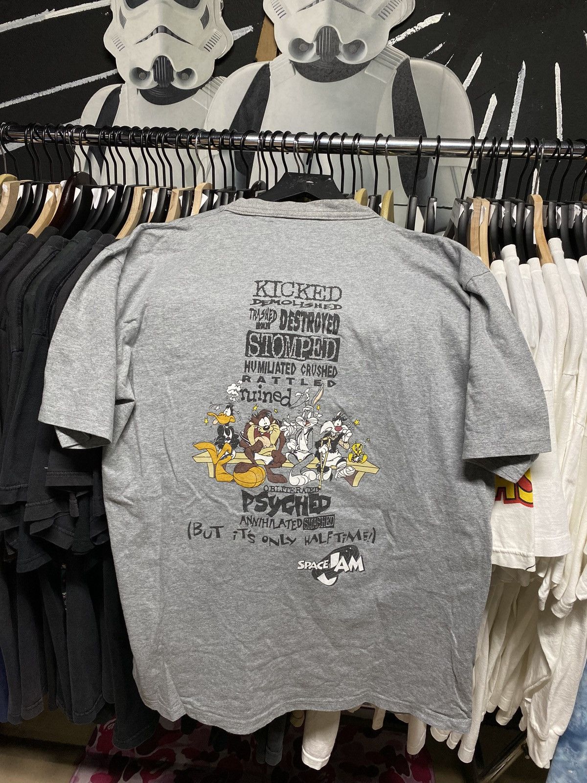 Vintage 90’s Vintage Looney Tunes Space Jam Tee Shirt Large Size US L / EU 52-54 / 3 - 3 Thumbnail
