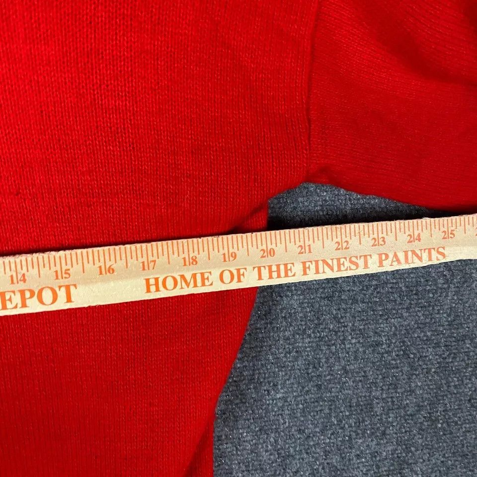 Vintage Croquet Sweater Women's Large Cowl Neck Red Knit L Size L / US 10 / IT 46 - 7 Thumbnail