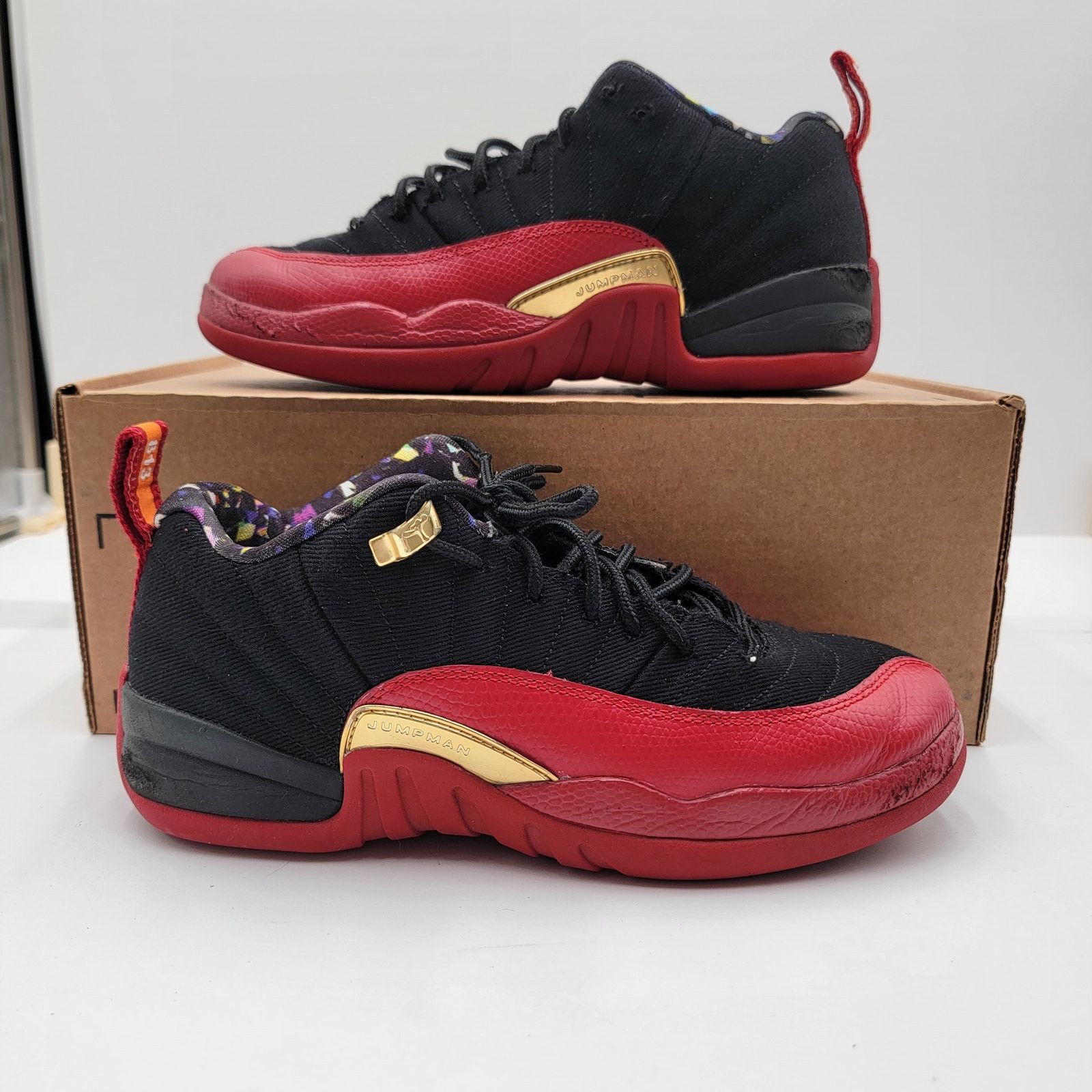 Nike Air Jordan 12 Low SE GS 'Super Bowl' Sz 6Y/7.5W DH9695-001 Size US 6 / IT 36 - 1 Thumbnail