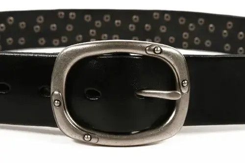 Leather Layer Luxury Designers Heavy Metal Rivet Belts Size ONE SIZE - 3 Thumbnail