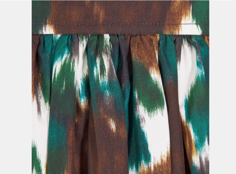 Dior o1w1db11124 Cotton And Silk Poplin Skirt in Multicolor Size 25" / US 0 / IT 36 - 3 Thumbnail