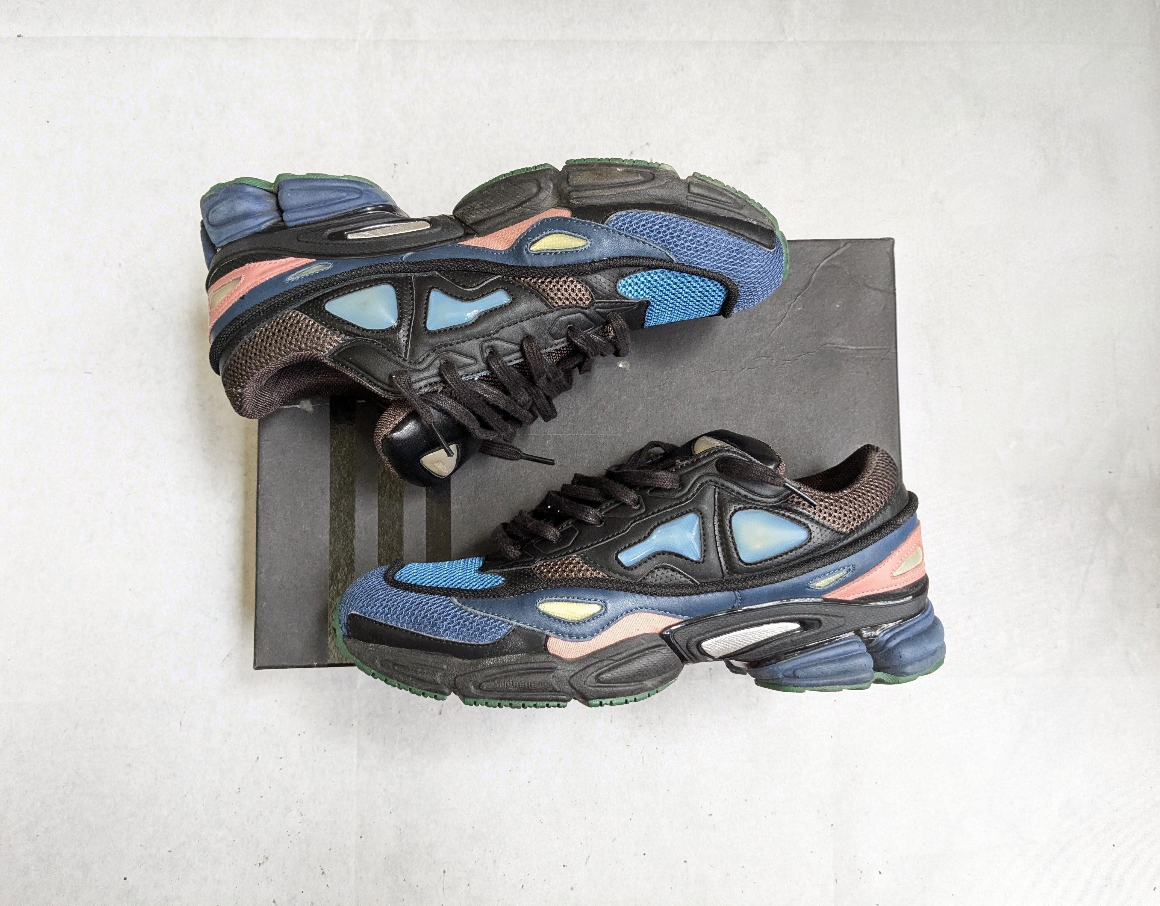 Adidas × Raf Simons Raf Simons Ozweego 2 Black Blue Size US 10.5 / EU 43-44 - 1 Thumbnail