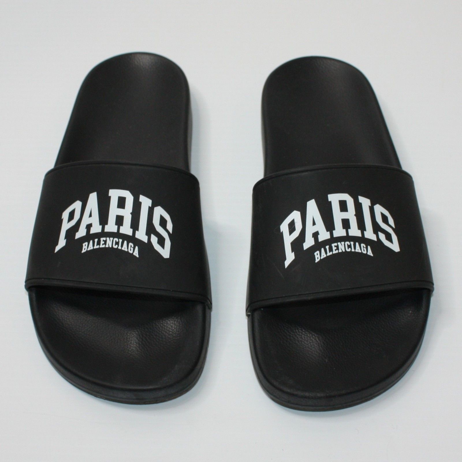 Balenciaga Paris Cities Pool Slide Black size EU 40 / US 10 MSRP $395 Size US 10 / IT 40 - 3 Thumbnail